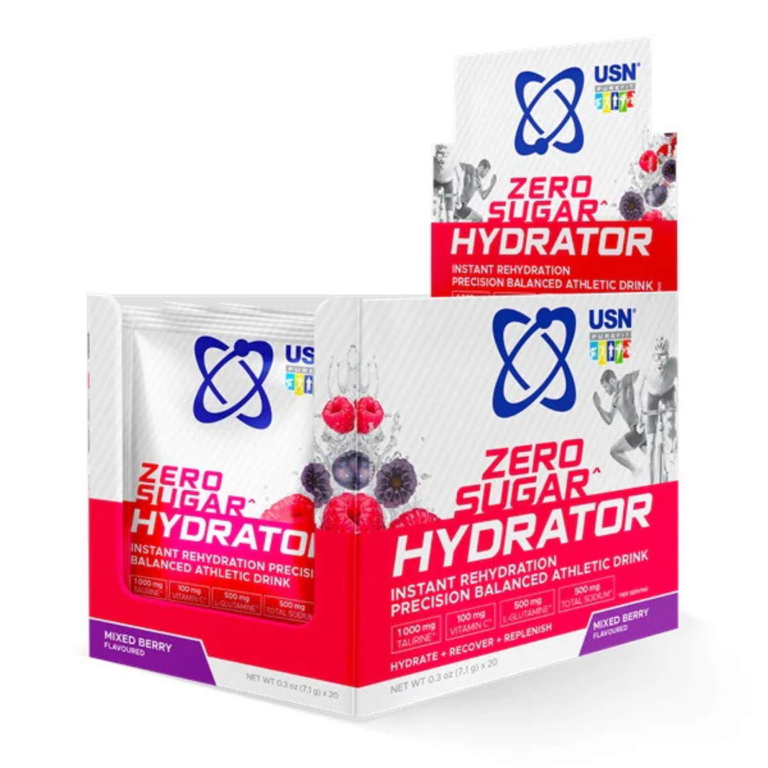 PureFit Series Zero Sugar Hydrator Mixed Berry 6.2g x 10 sachets box.