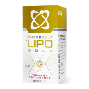 USN Lipo-X Gold 80 capsules weight management supplement bottle.